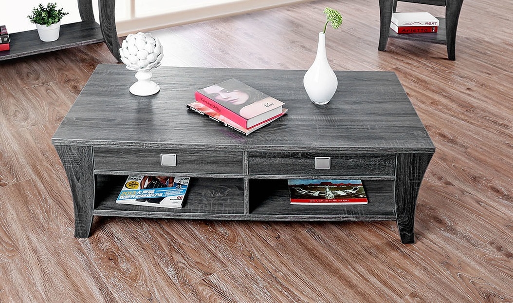 Amity Wood Storage Coffee Table Set