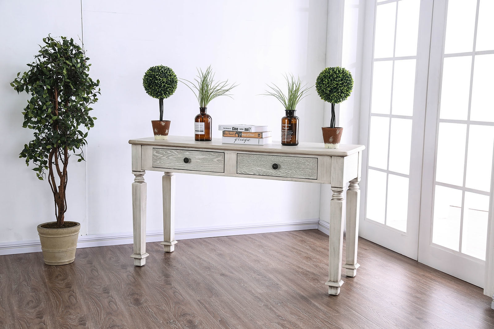 Joliet Wood Storage Coffee Table Set