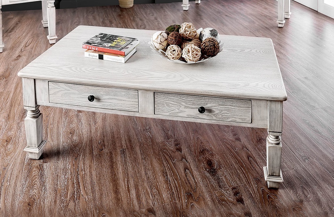 Joliet Wood Storage Coffee Table Set