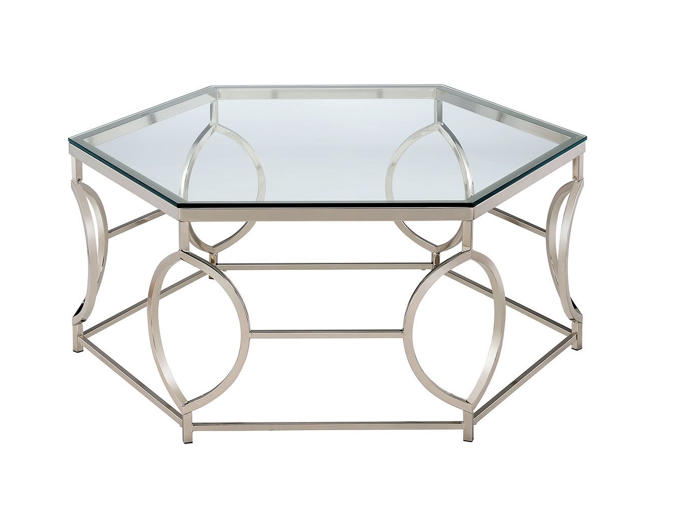 Zola Glass/Metal Coffee Table Set