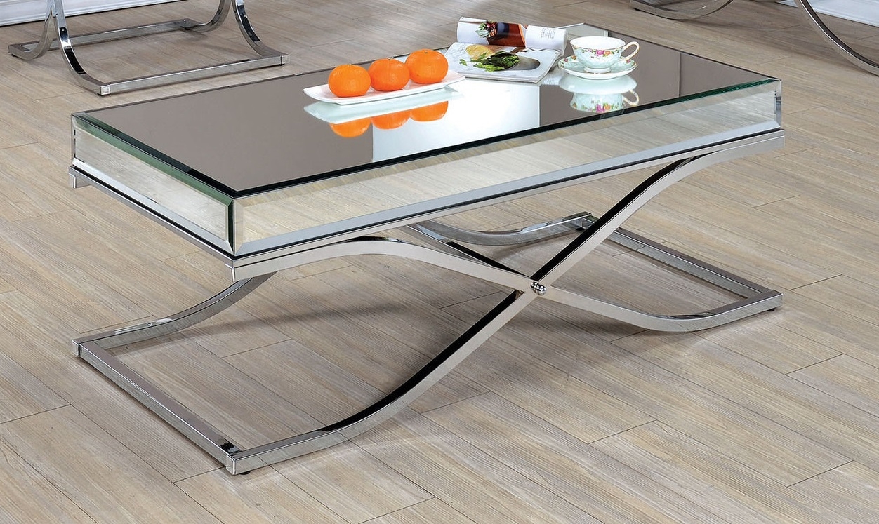 Sundance Mirror/Metal Coffee Table Set