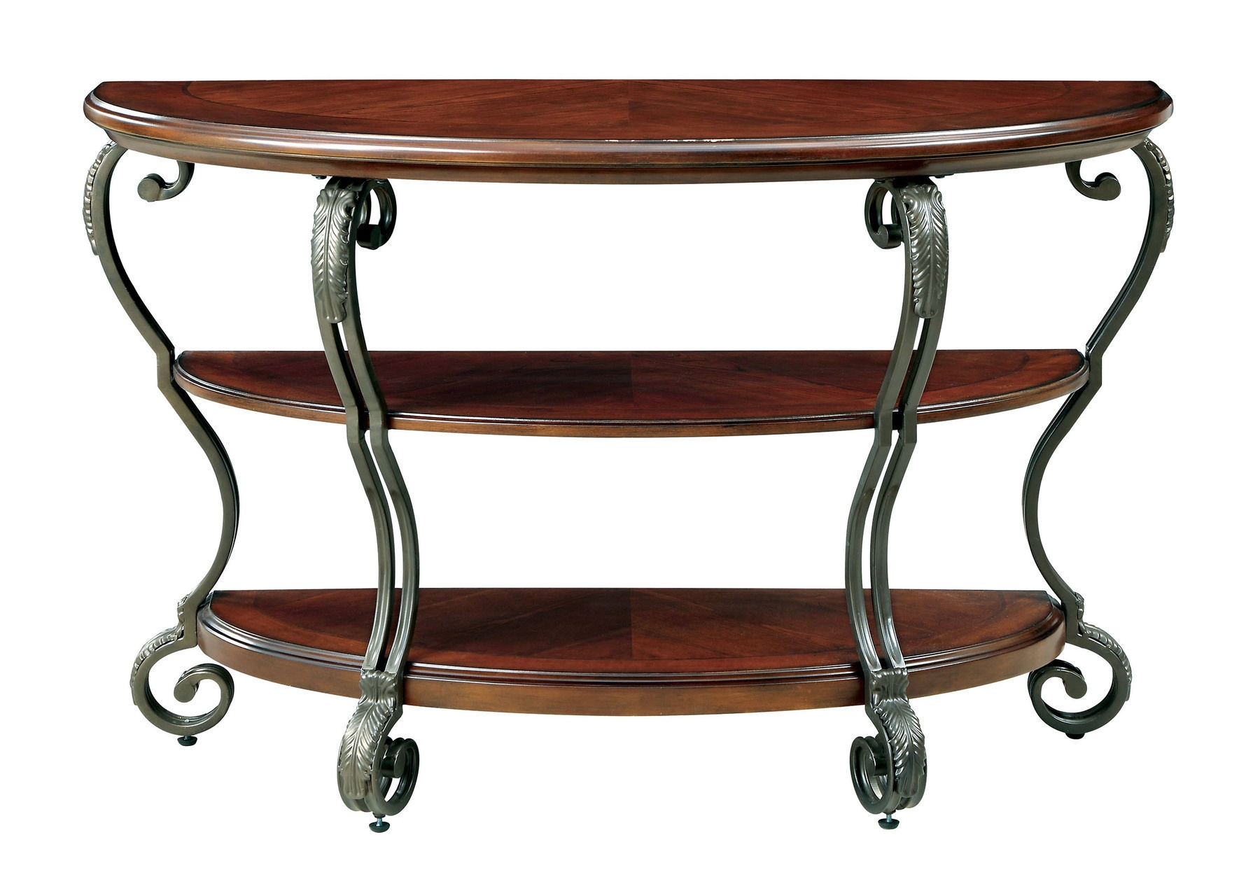 May Glass/Wood Oval Storage Coffee Table Set