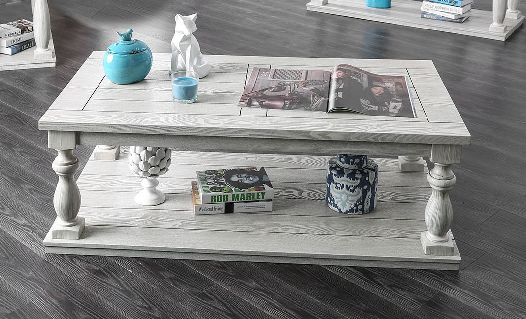 Arlington Wood Storage Coffee Table Set