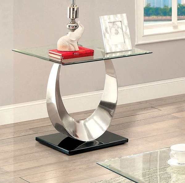 Orla Glass/Steel Coffee Table Set