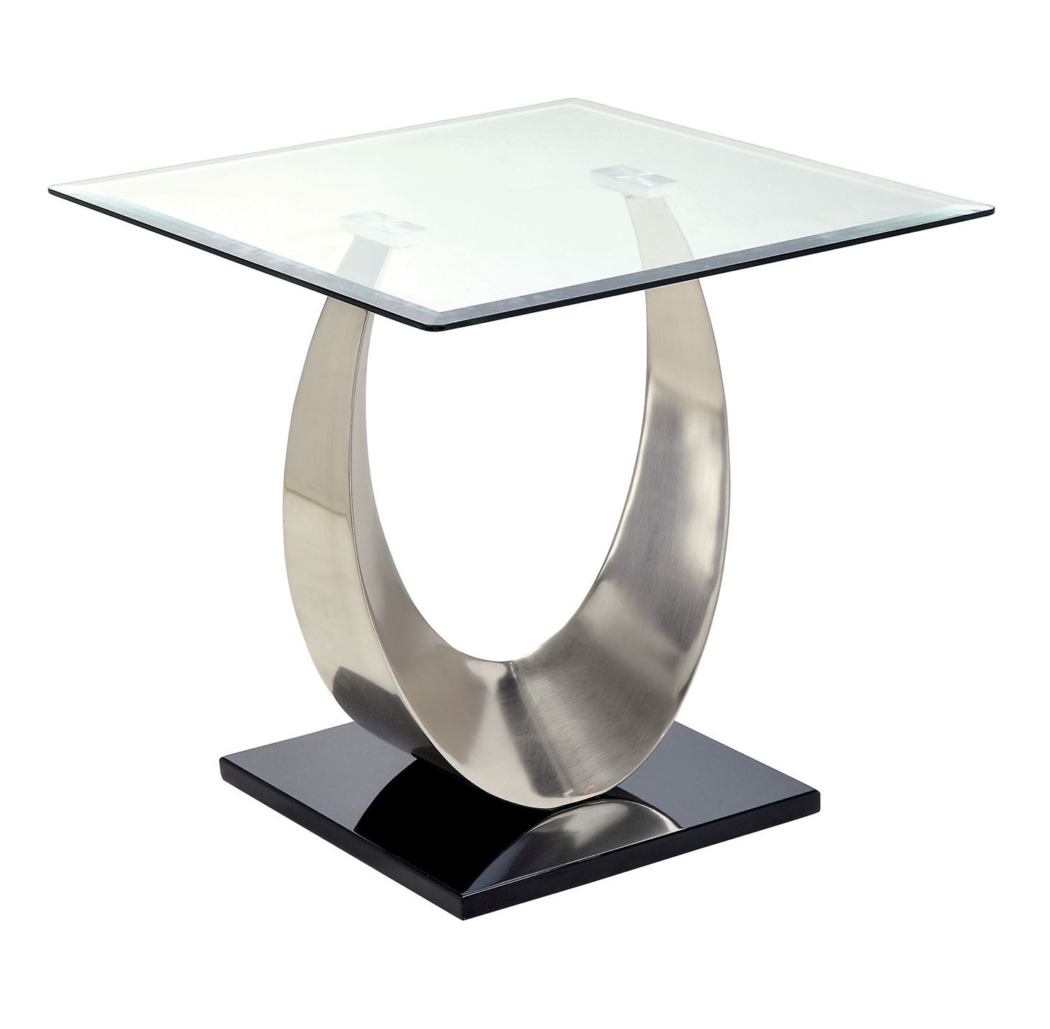 Orla Glass/Steel Coffee Table Set