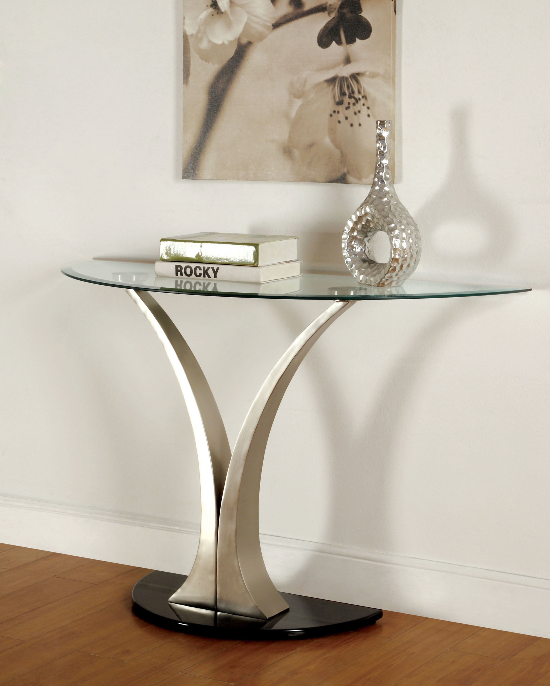 Valo Glass/Steel Coffee Table Set