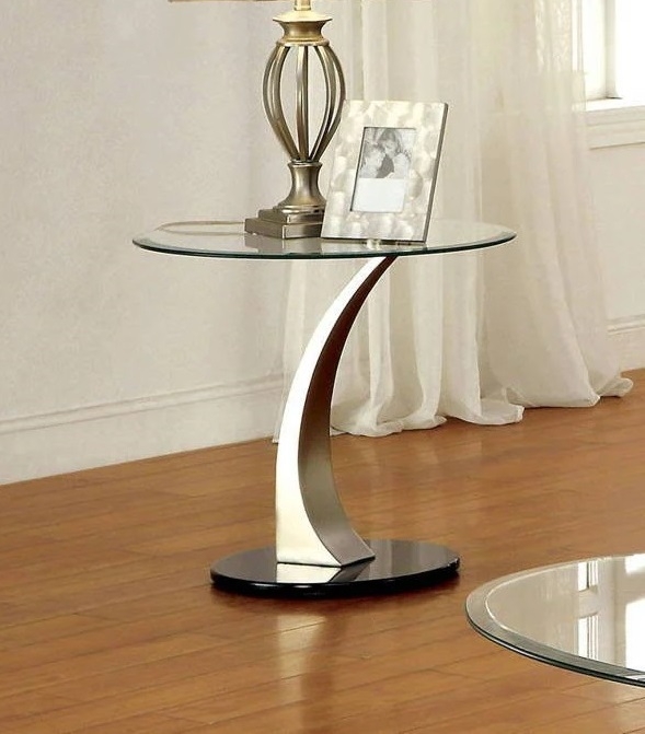 Valo Glass/Steel Coffee Table Set