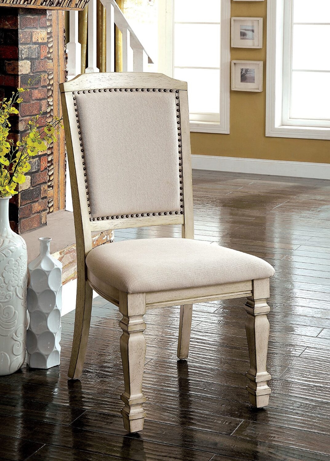 Holcroft Fabric/Wood Dining Side Chair, Set of 2