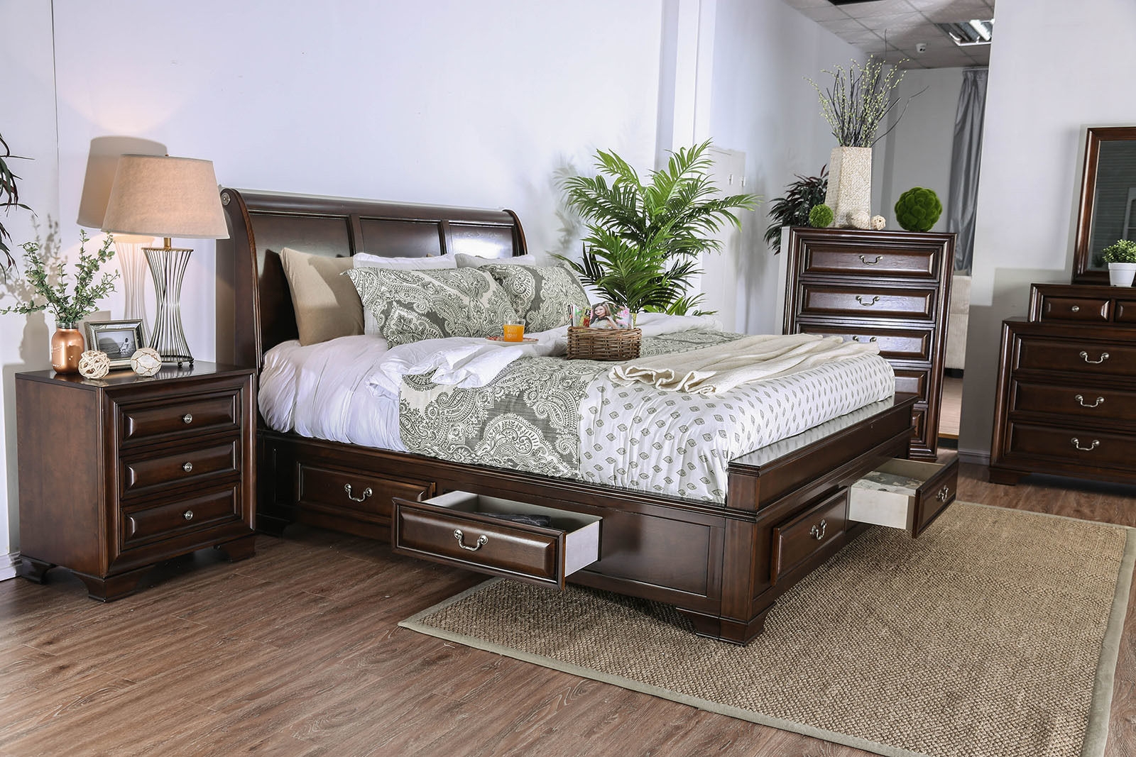 Brandt Wood Storage Panel Bedroom Set