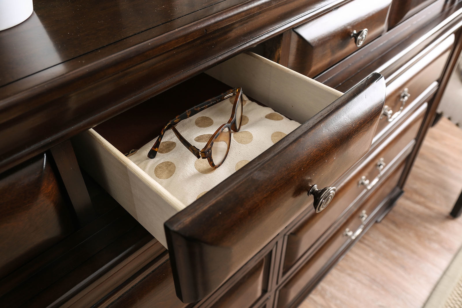 Brandt Wood Double Dresser w/10 Drawers