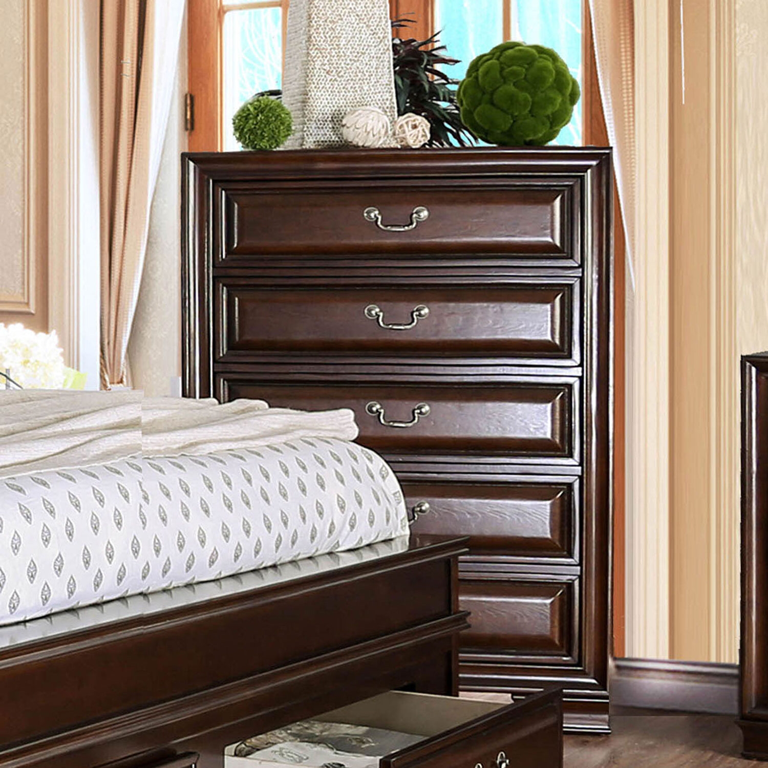 Brandt Wood Chest w/5 Drawers