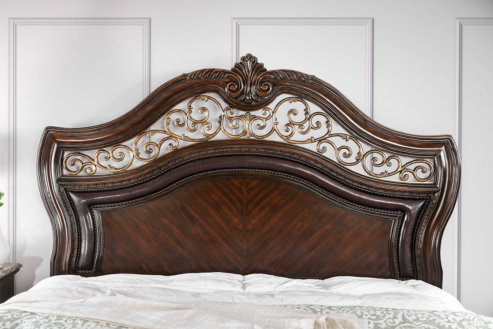 Menodora Wood Panel Bed