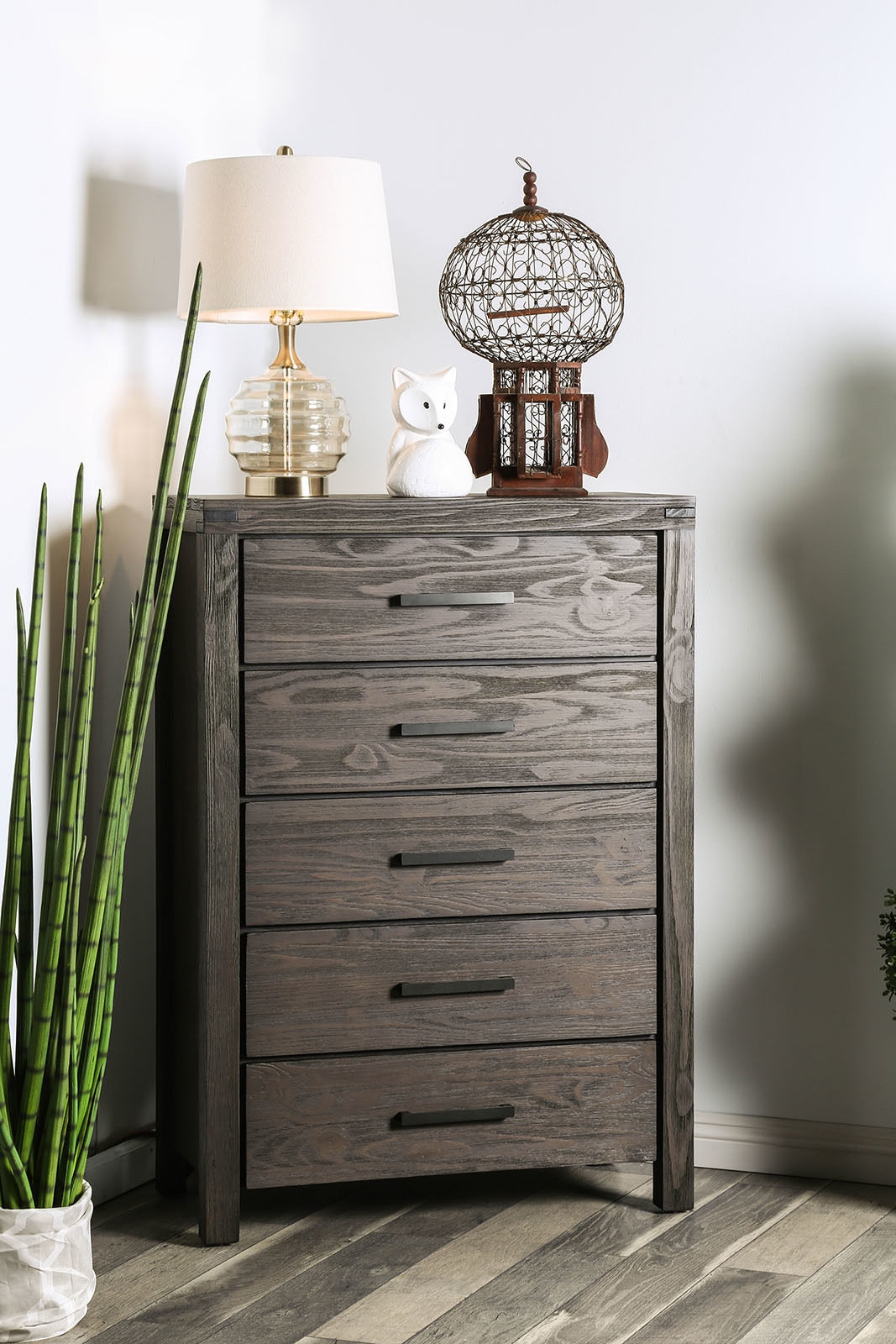 Rexburg Wood Chest w/5 Drawers
