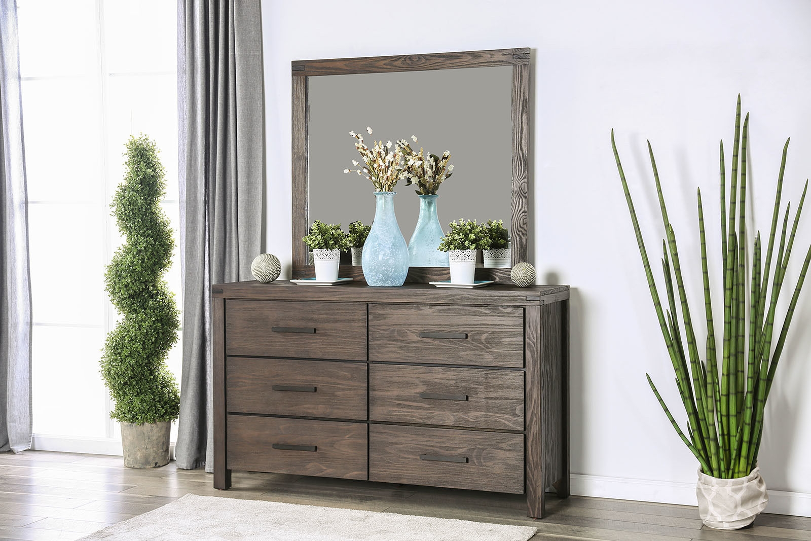 Rexburg Wood Panel Bedroom Set