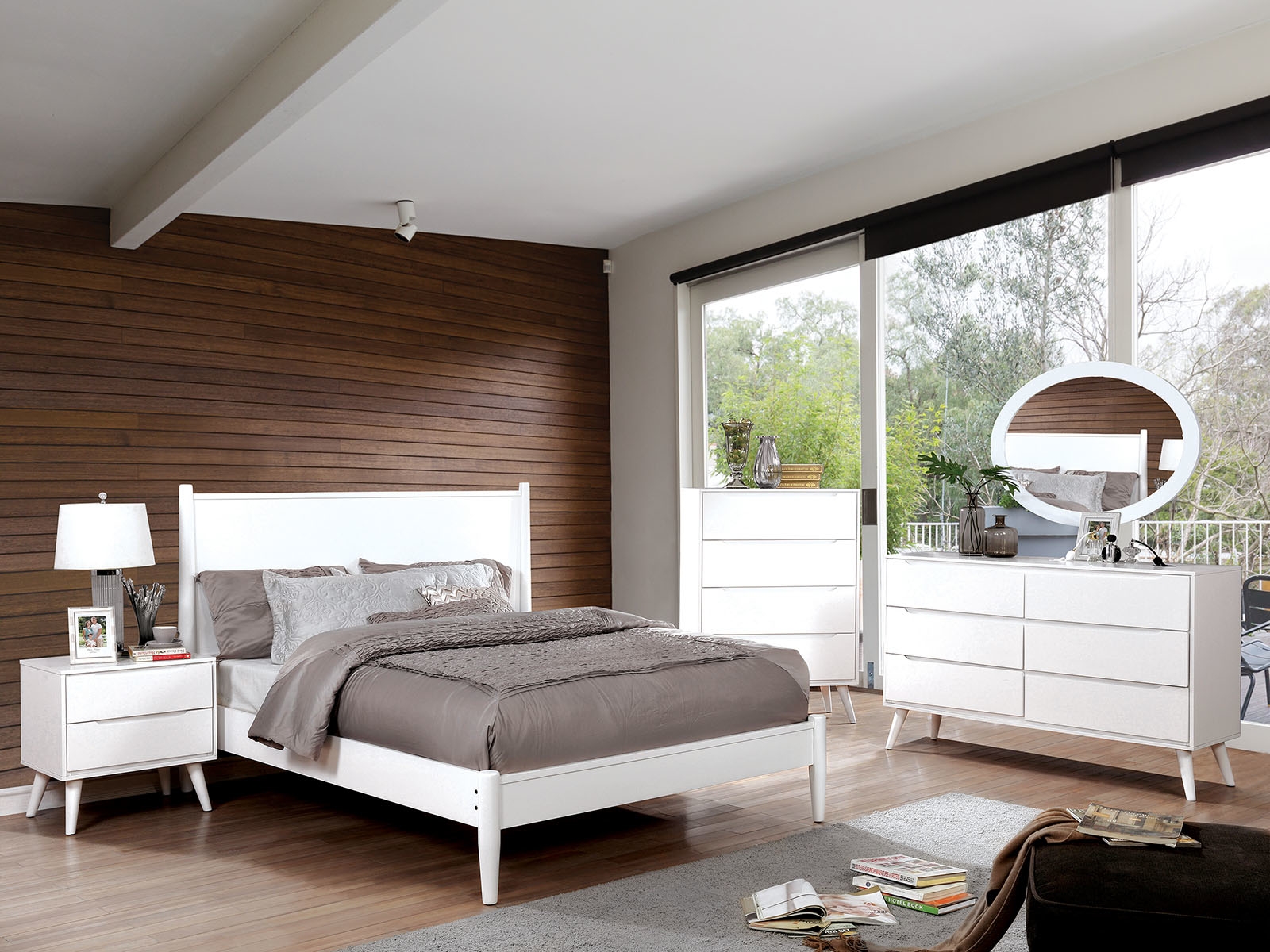 Lennart Wood Panel Bedroom Set