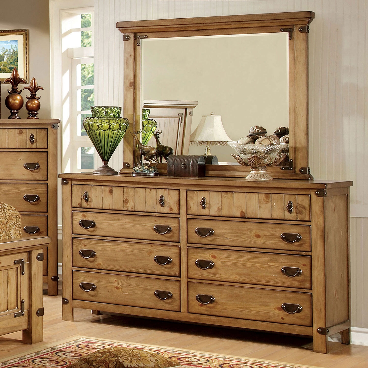 Pioneer Wood Panel Bedroom Set