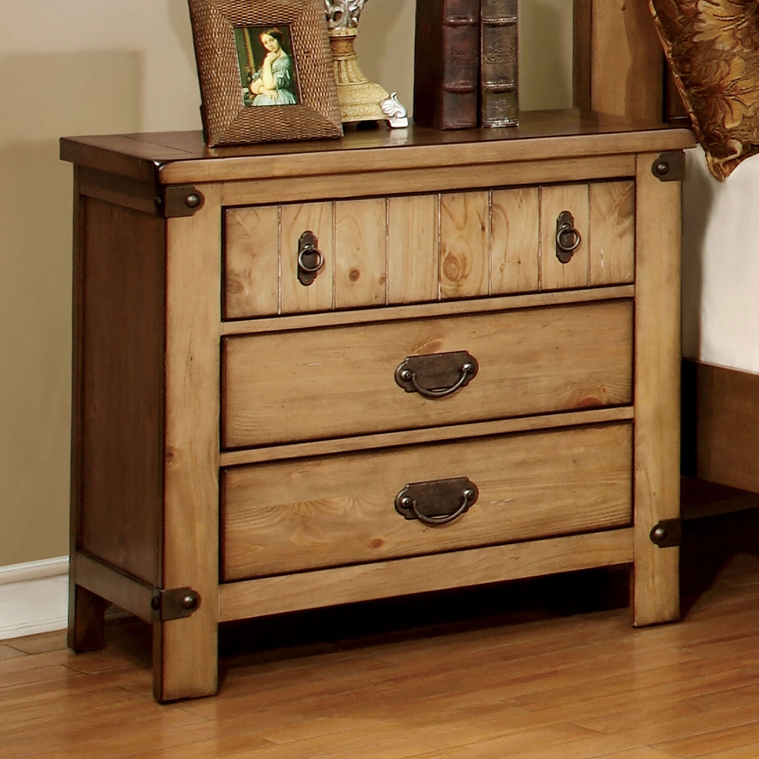 Pioneer Wood Panel Bedroom Set