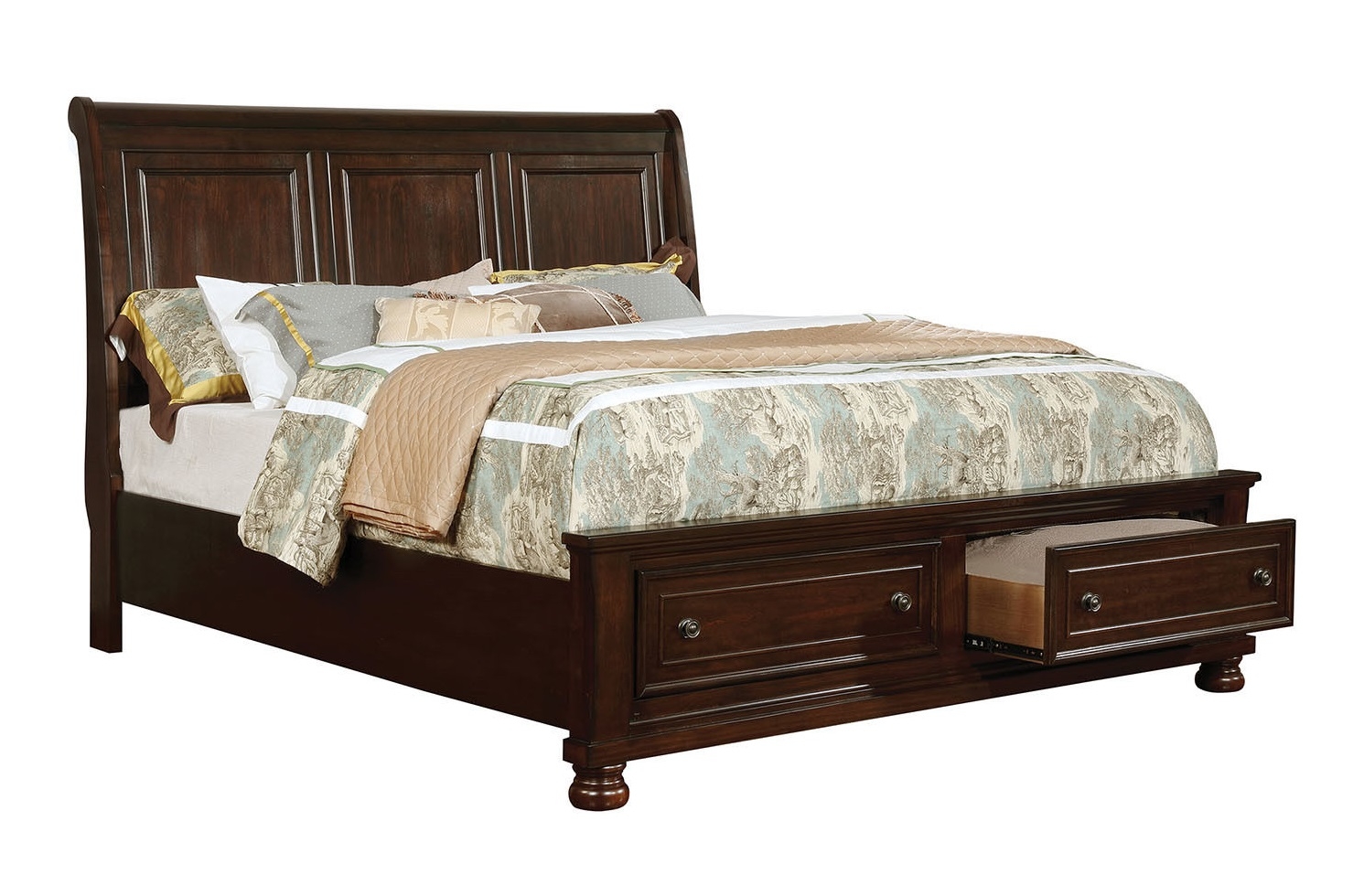 Castor Wood Storage Panel Bedroom Set