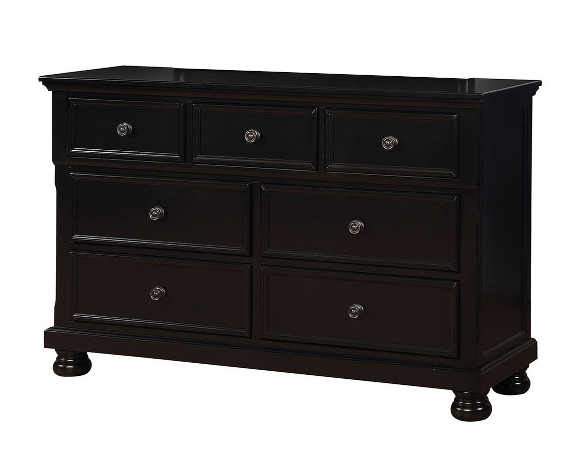 Castor Wood Dresser w/7 Drawers