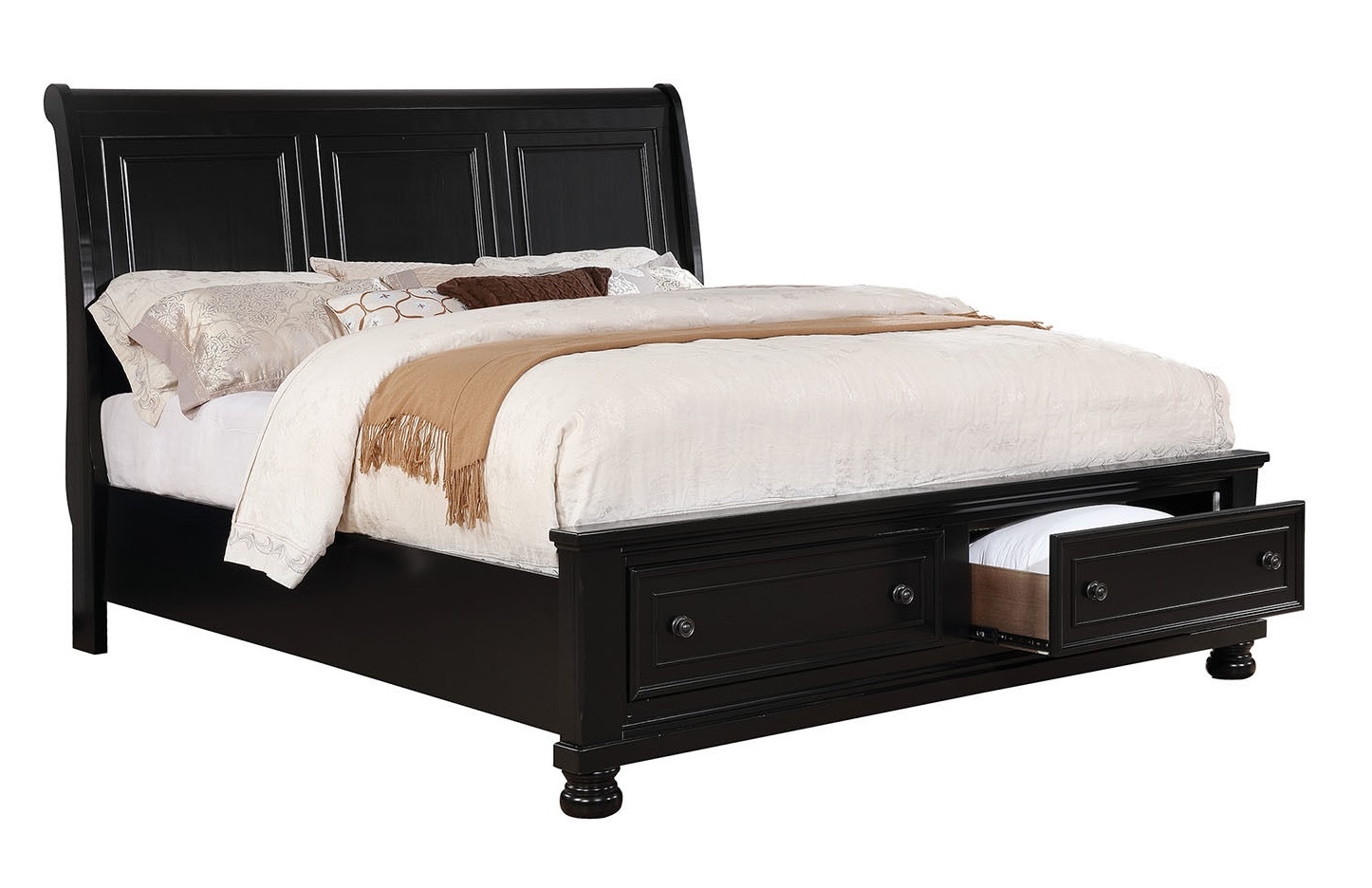 Castor Wood Storage Panel Bedroom Set