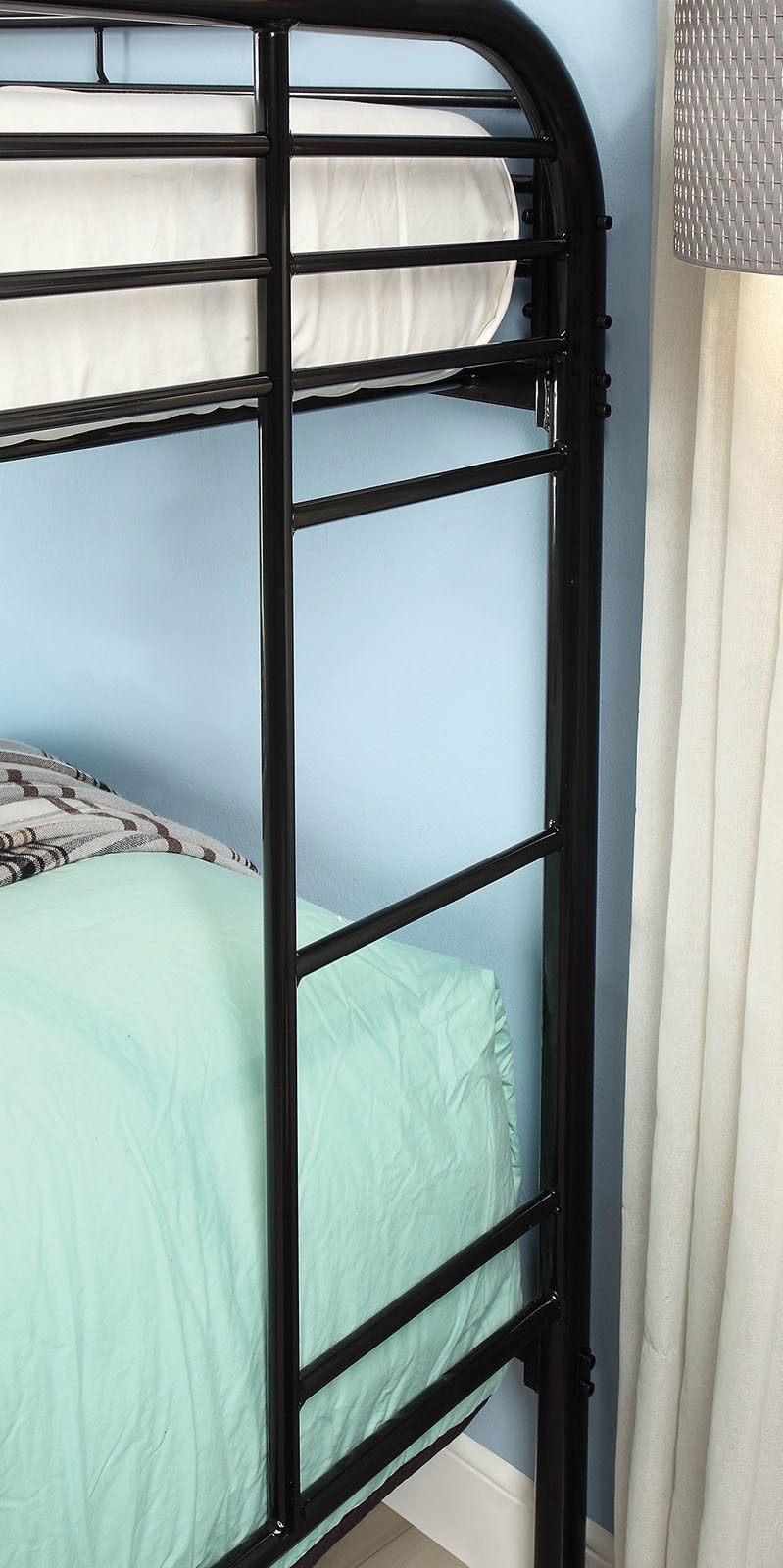 Opal Metal Bunk Bed, Twin Size