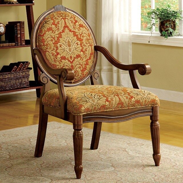 Hammond Fabric/Wood Accent Arm Chair