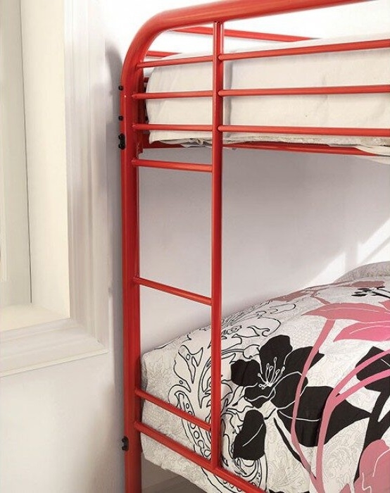 Opal Metal Bunk Bed, Twin Size