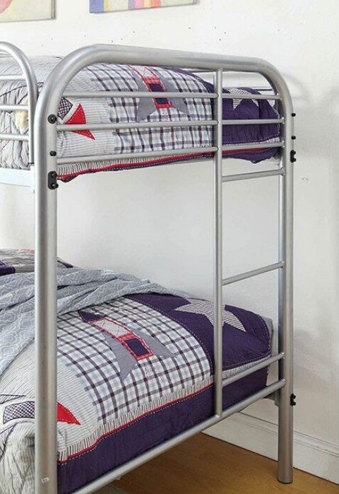 Opal Metal Bunk Bed, Twin Size