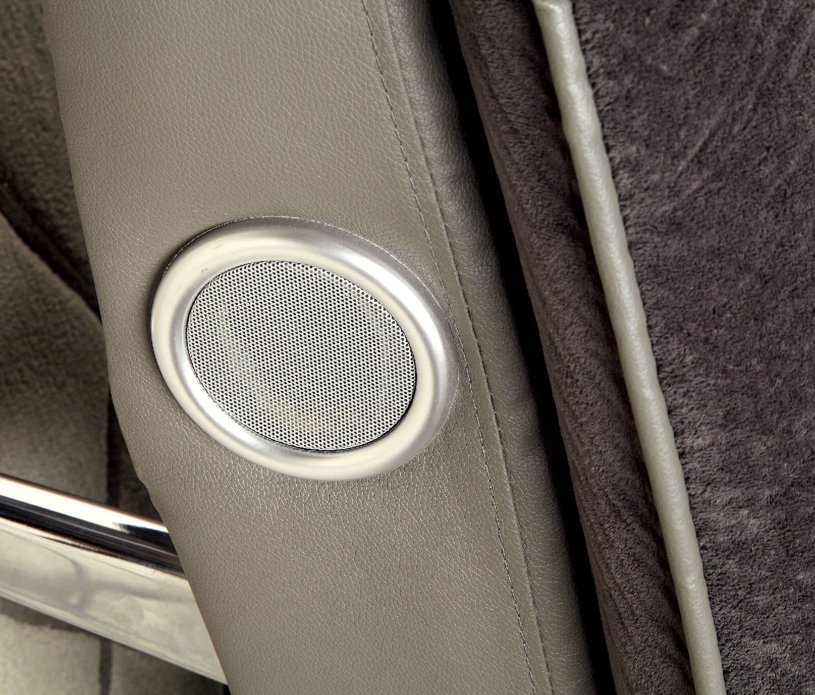 Gallagher Fabric/Leatherette Sofabed w/Speakers