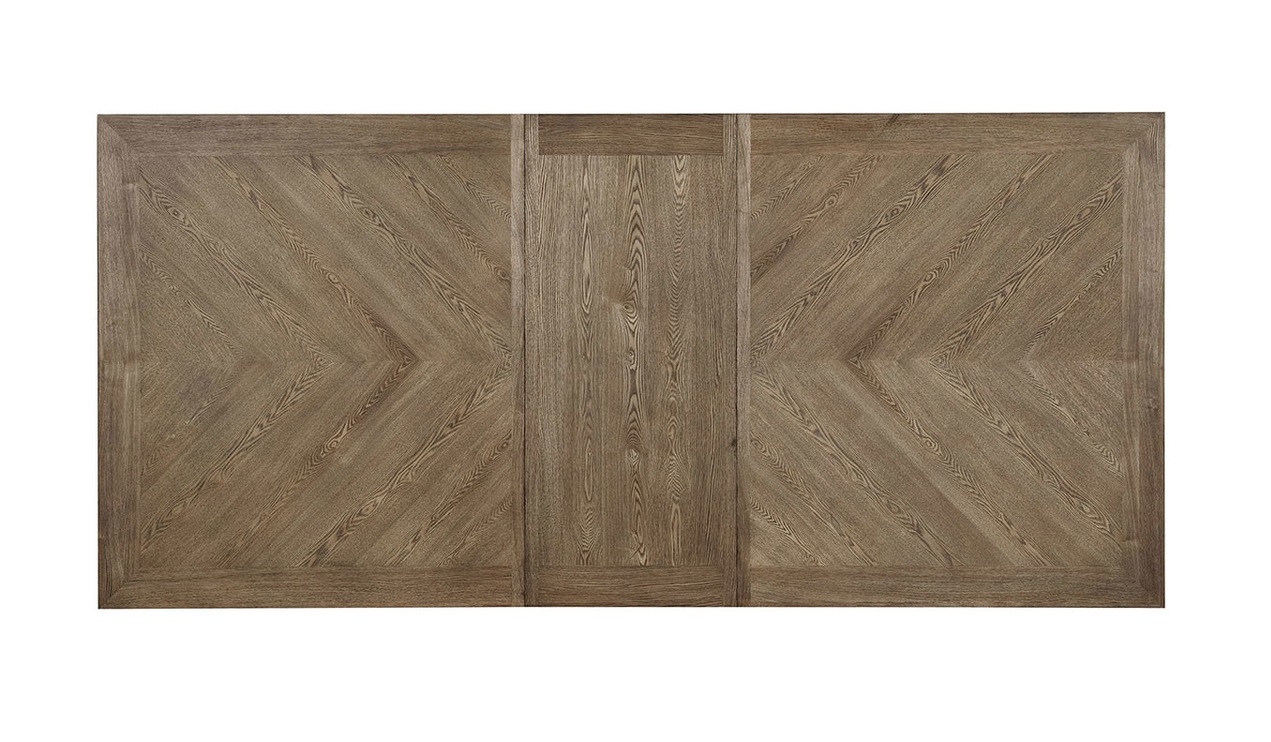 Julia Wood/Fabric Extendable Dining Set