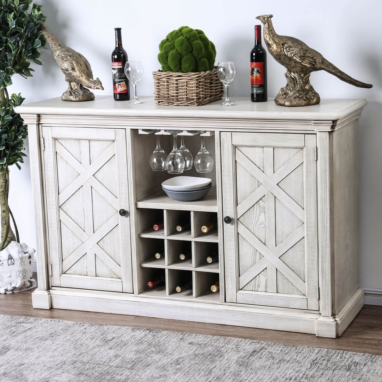 Georgia Wood Storage Dining Set