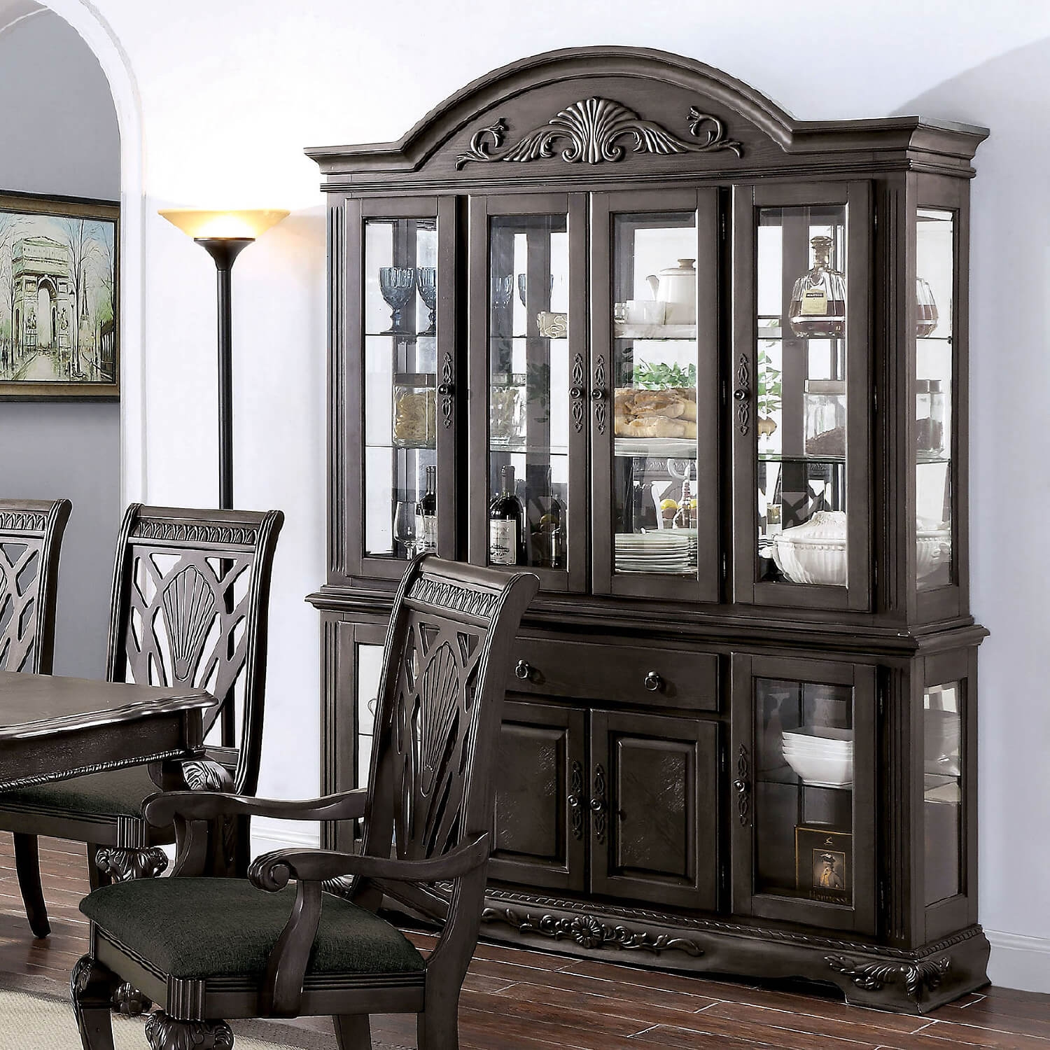 Petersburg Wood Extendable Dining Set