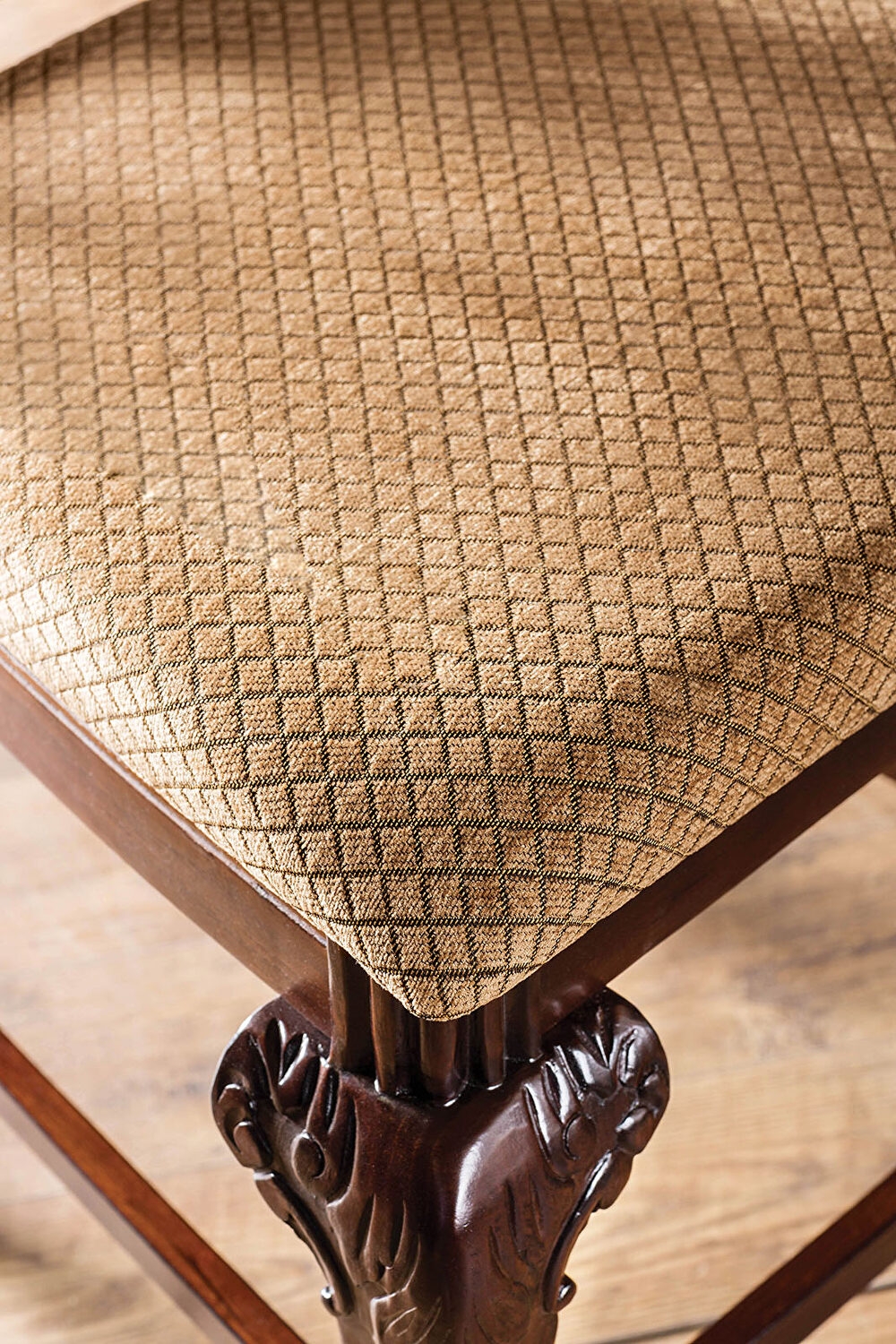 Petersburg Fabric/Wood Counter Height Dining Chair, Set of 2