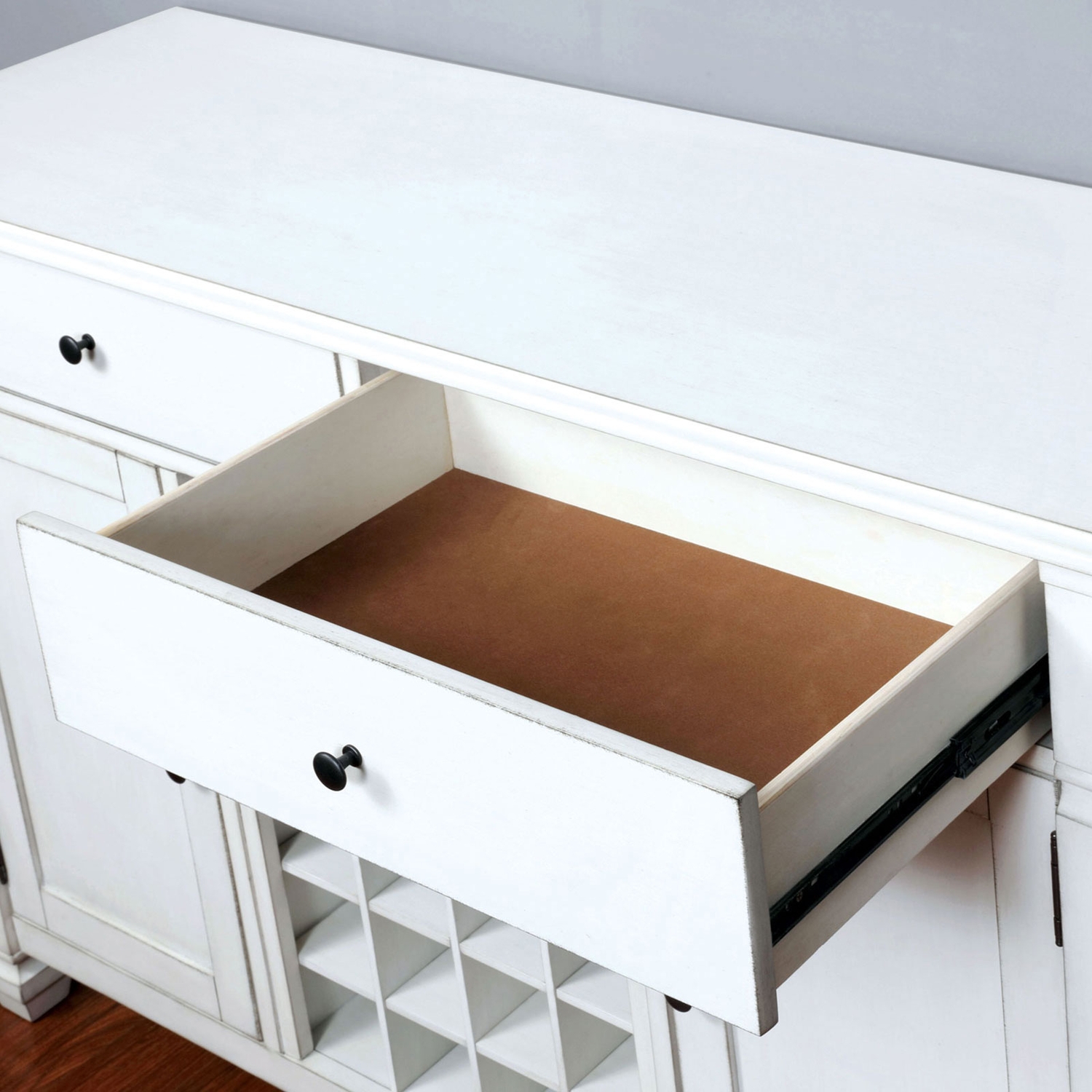 Kaliyah Wood Server w/2 Doors, 2 Drawers & Wine Storage