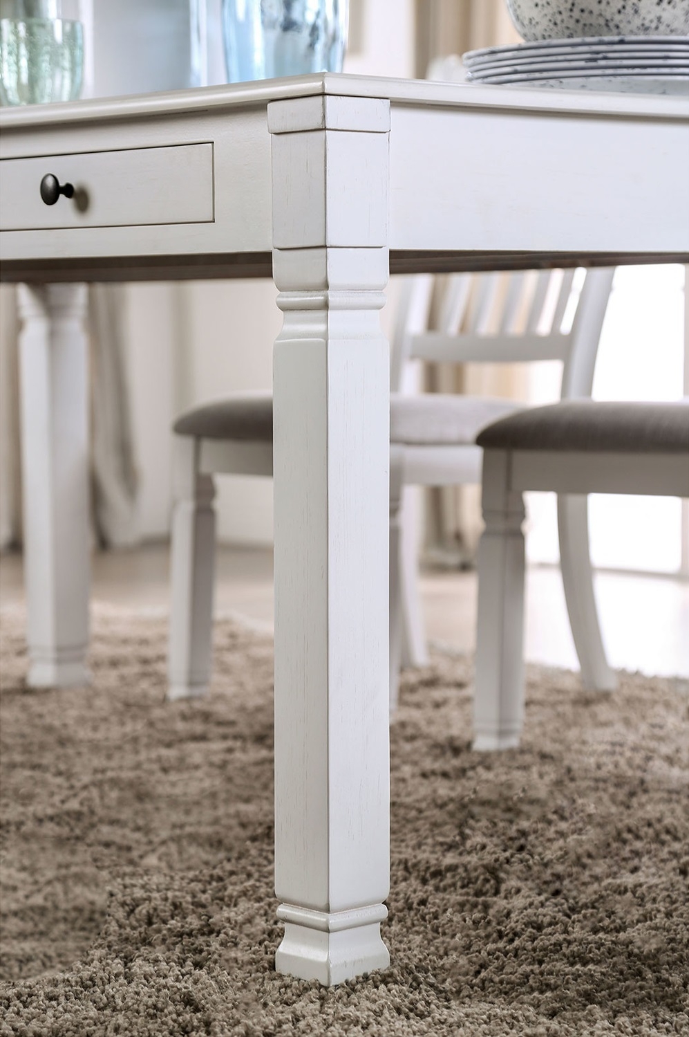 Kaliyah Wood Storage Dining Table