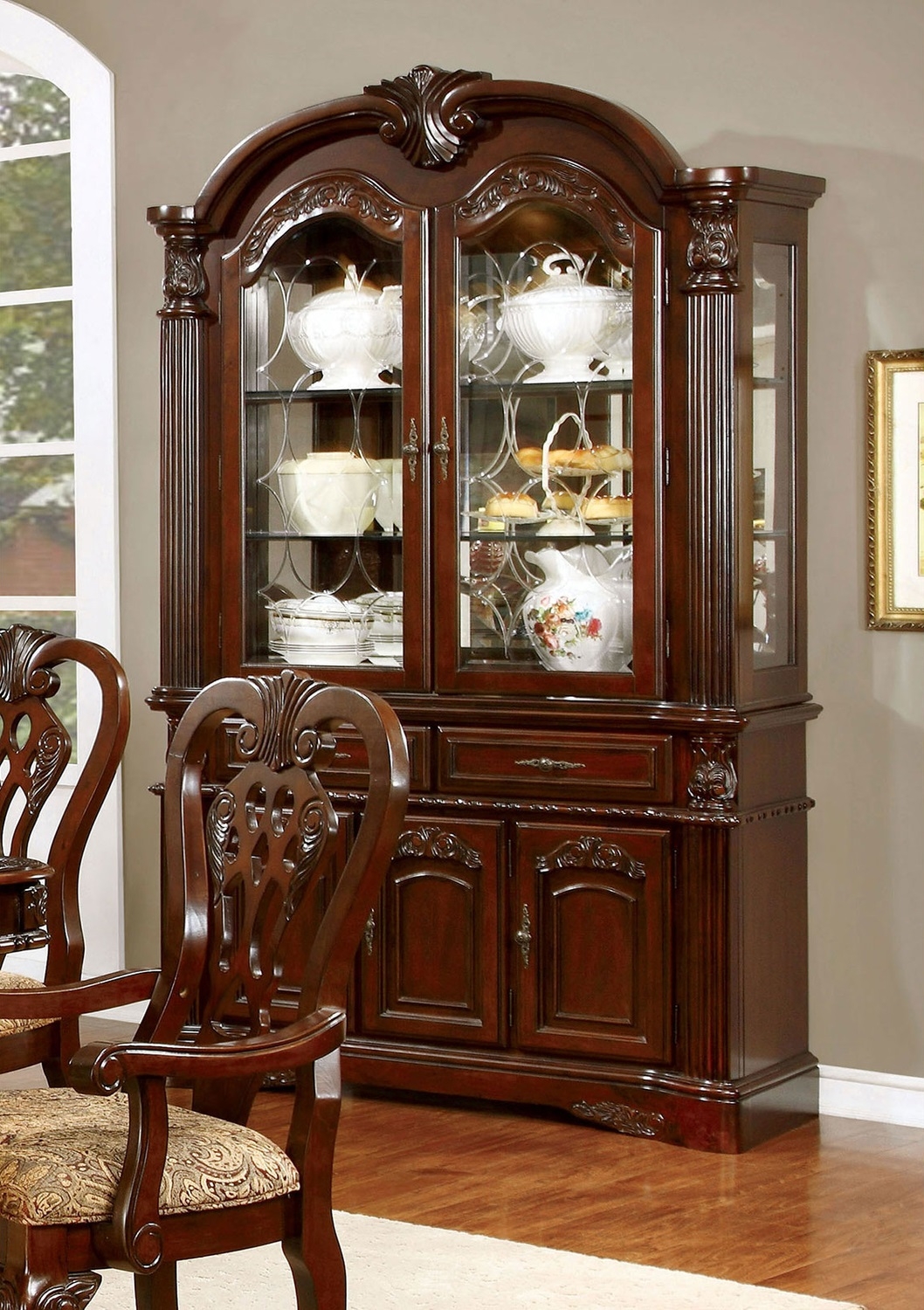 Elana Wood Round Dining Set
