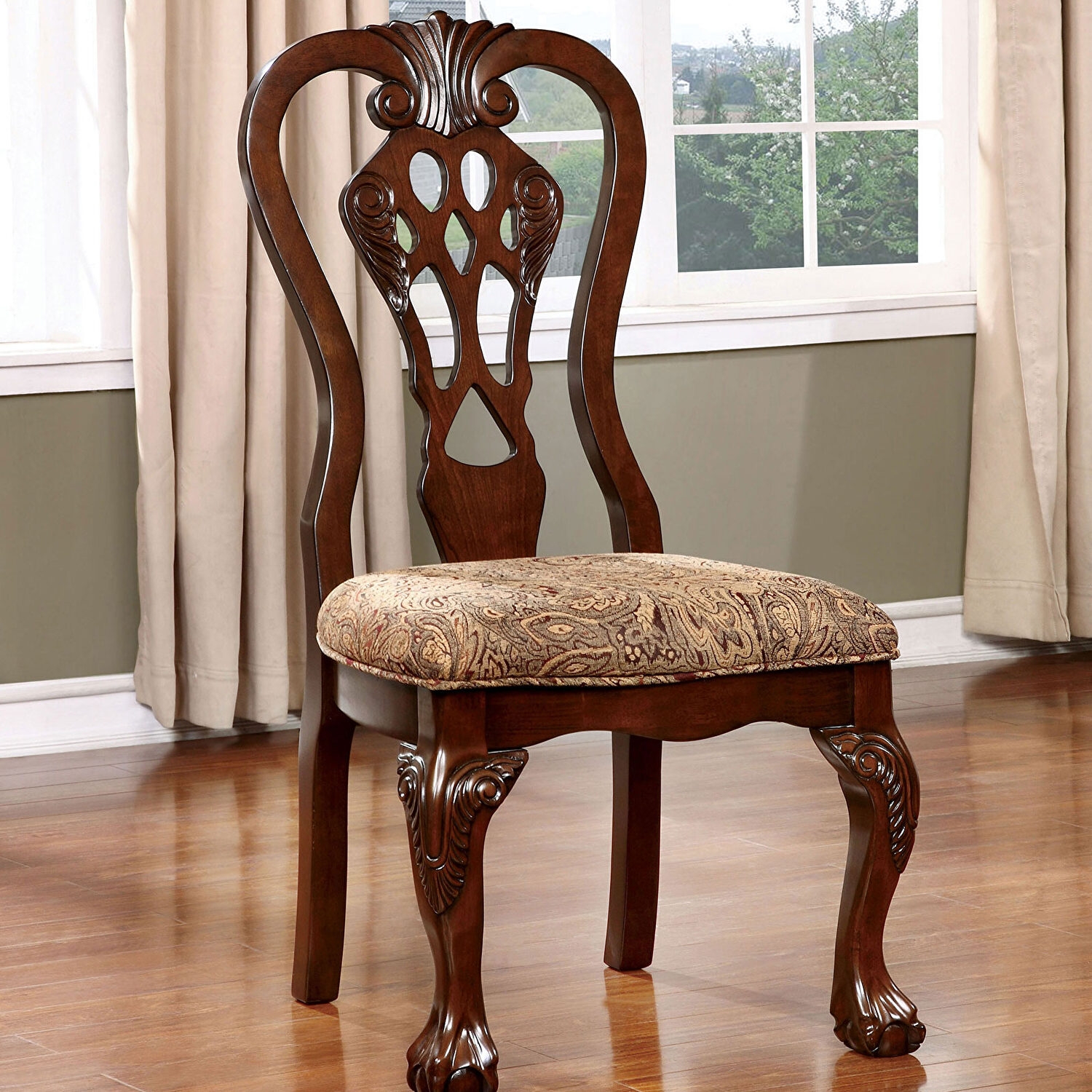Elana Wood Round Dining Set