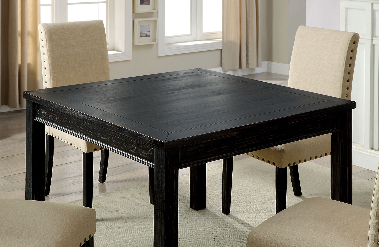 Kristie 5-Piece Fabric/Wood Dining Set