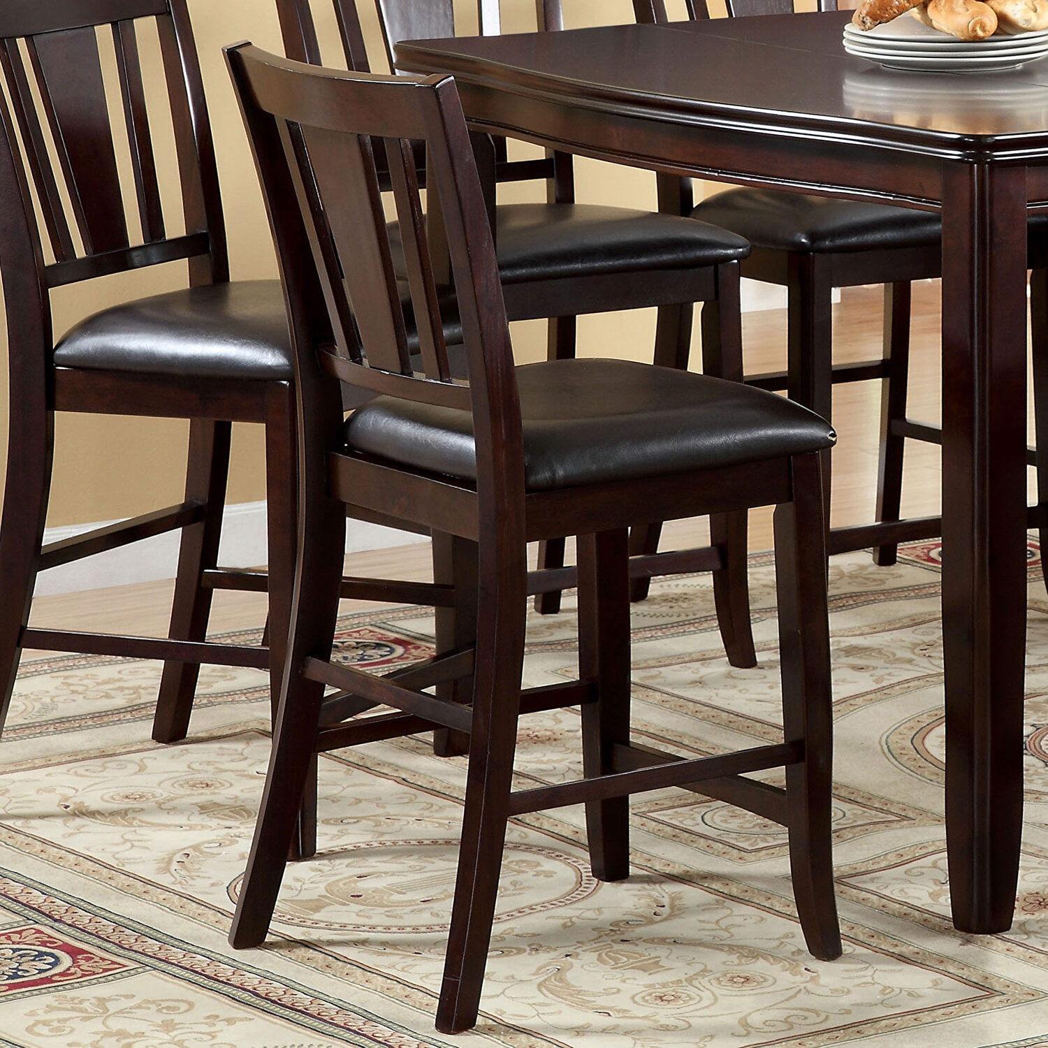 Edgewood II Wood Extendable Counter Height Dining Set