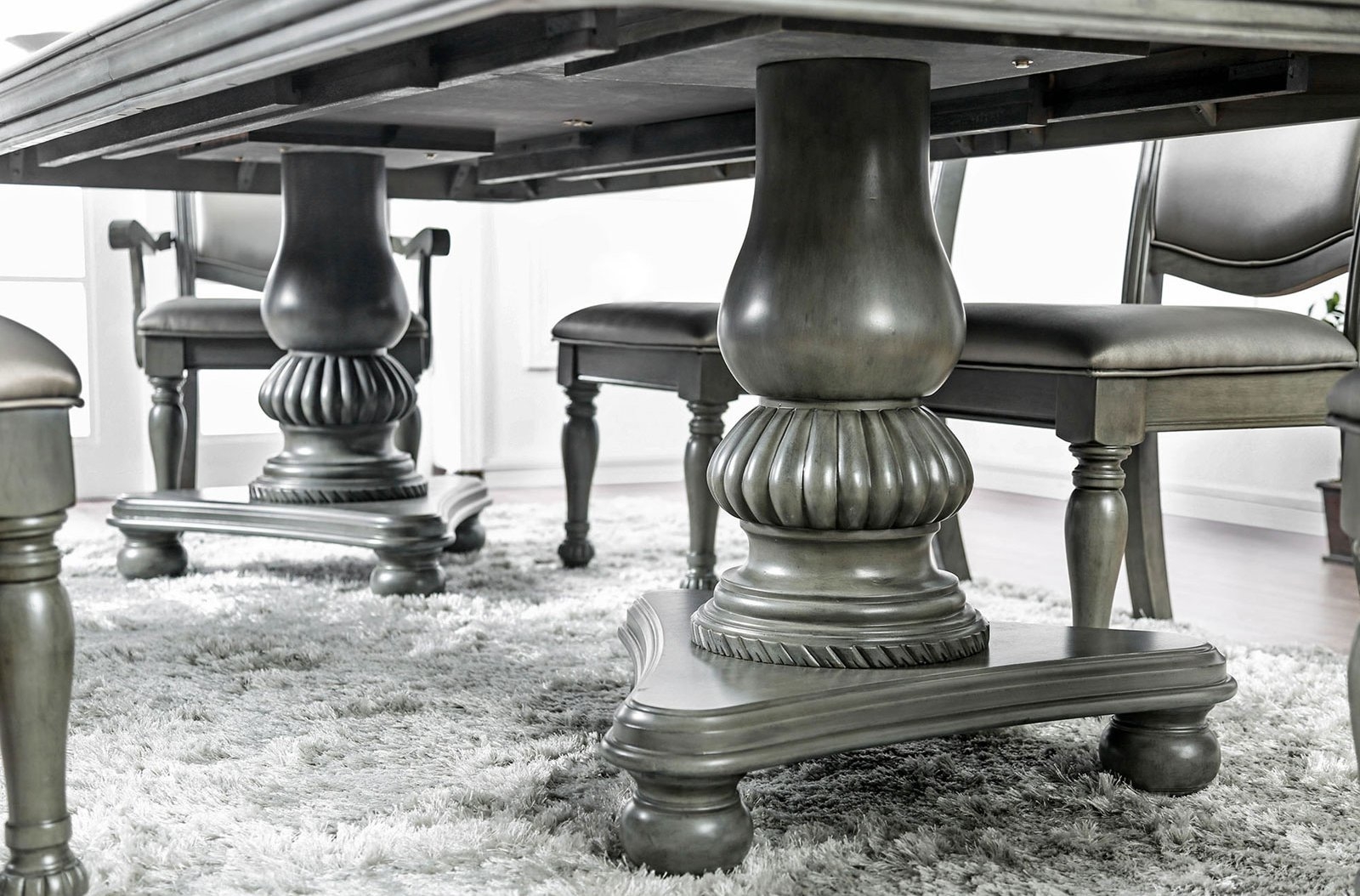 Alpena Wood Rectangular Extendable Dining Table