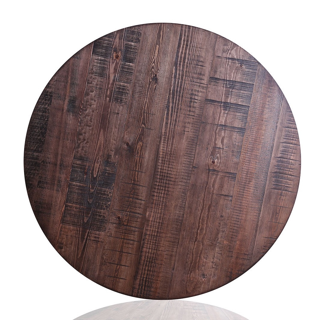 Mullane Metal/Wood Round Counter Height Dining Set