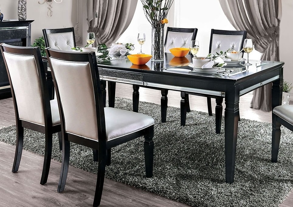 Alena Wood/Glass Extendable Dining Table