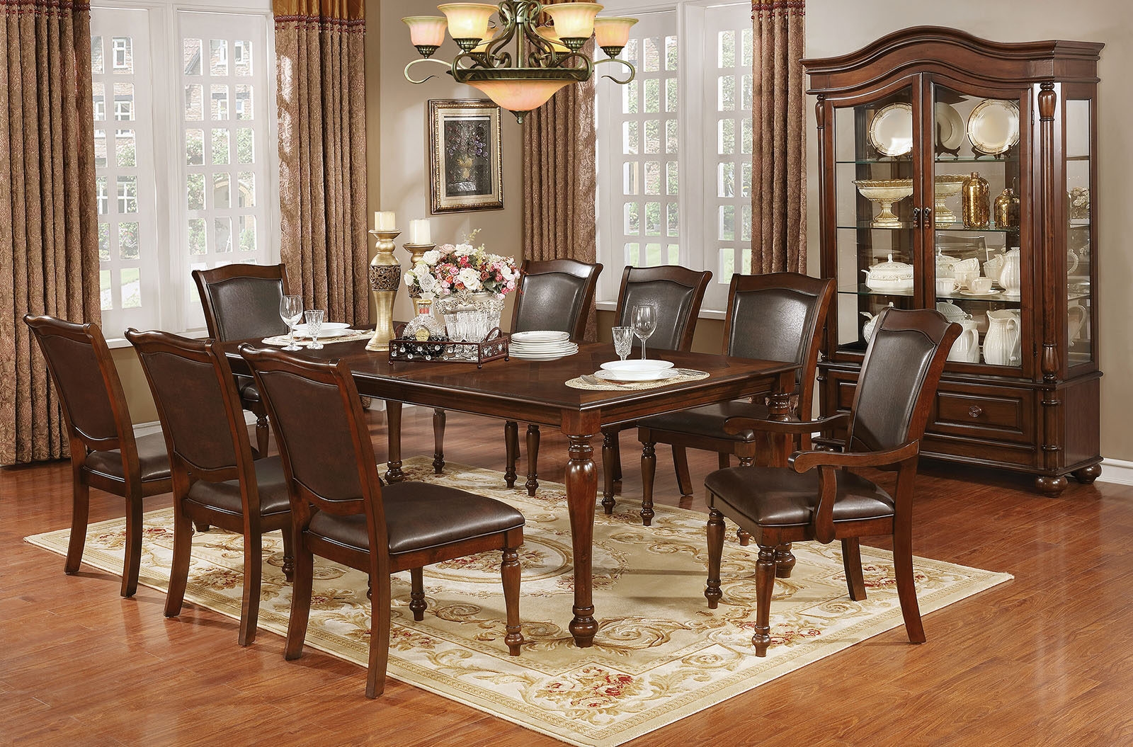 Sylvana Wood Extendable Dining Set
