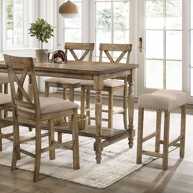 Plankinton Wood Counter Height Dining Set