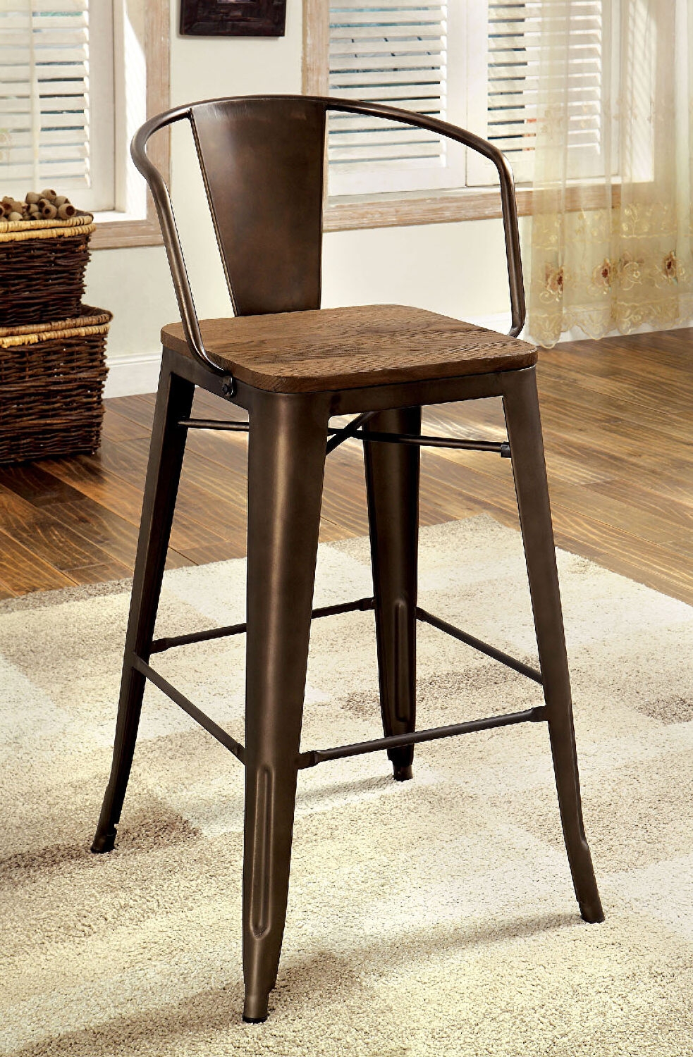 Cooper II Wood/Metal Counter Height Dining Set