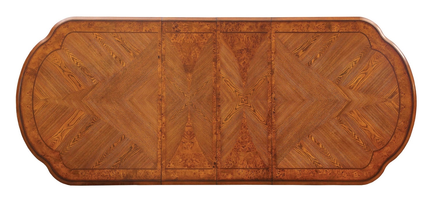 Medieve Wood Oval Extendable Dining Set