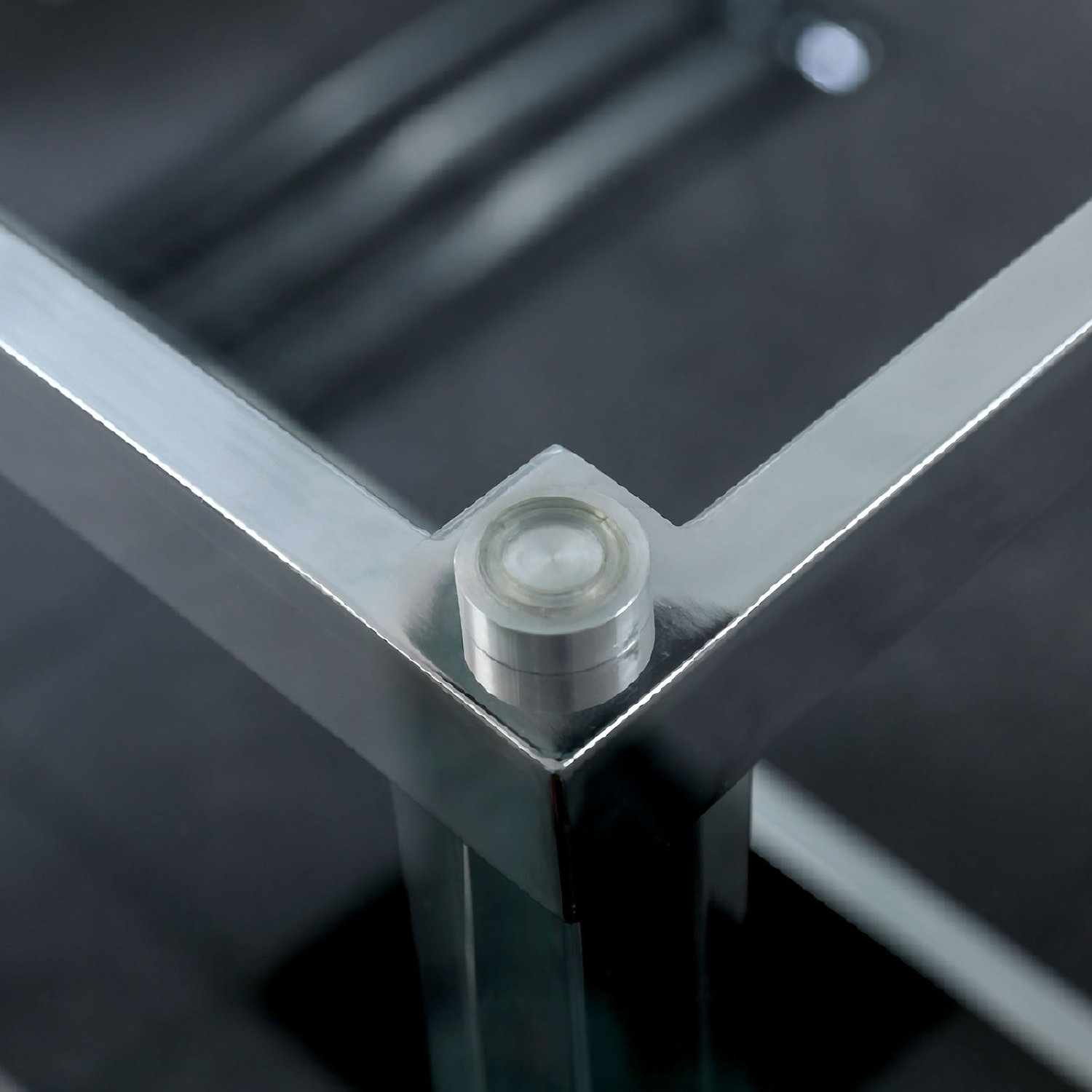 Casper Acrylic/Glass/Metal Dining Table