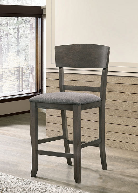 Stacie Fabric/Wood Counter Height Dining Chair, Set of 2
