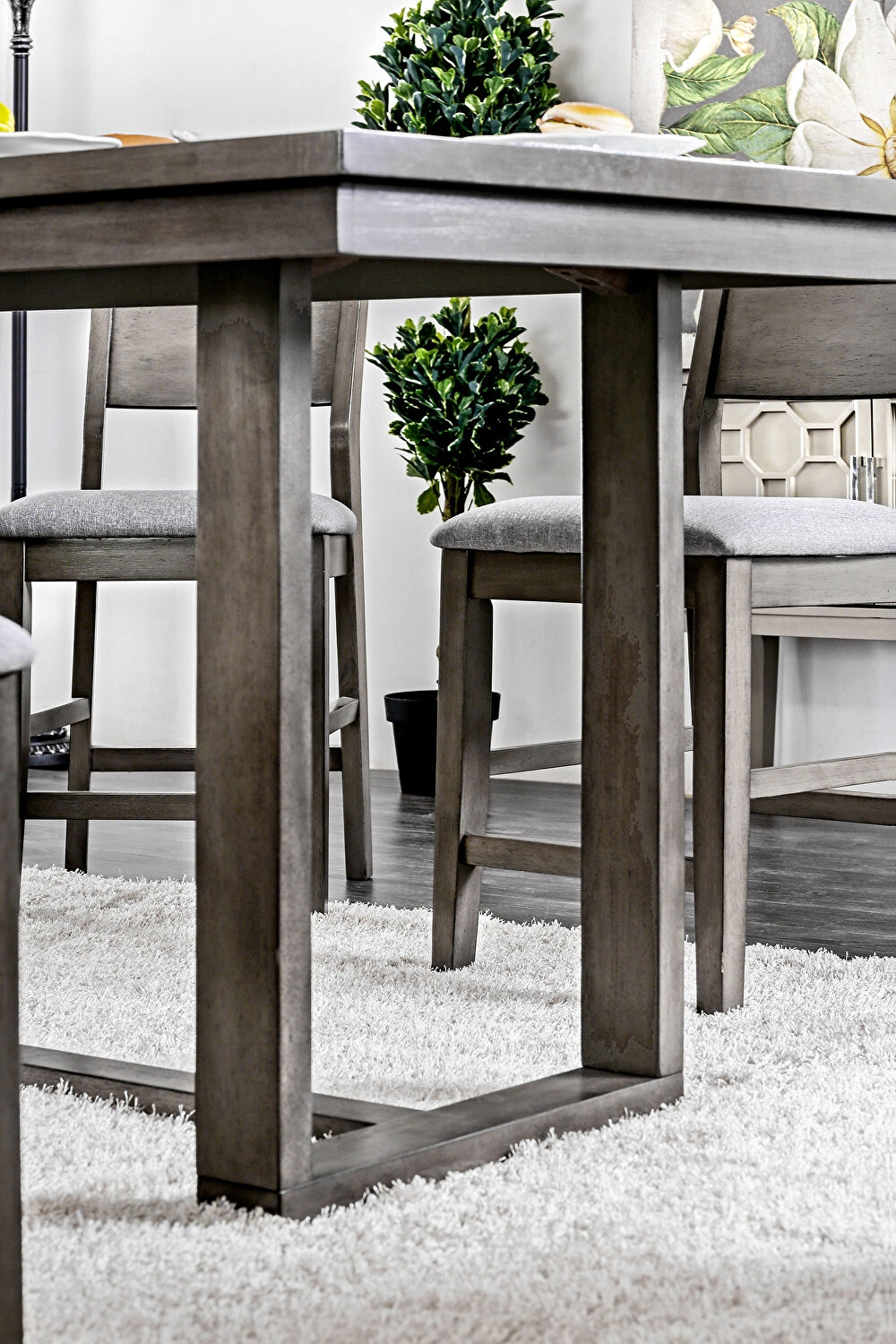Anton Wood Counter Height Dining Set