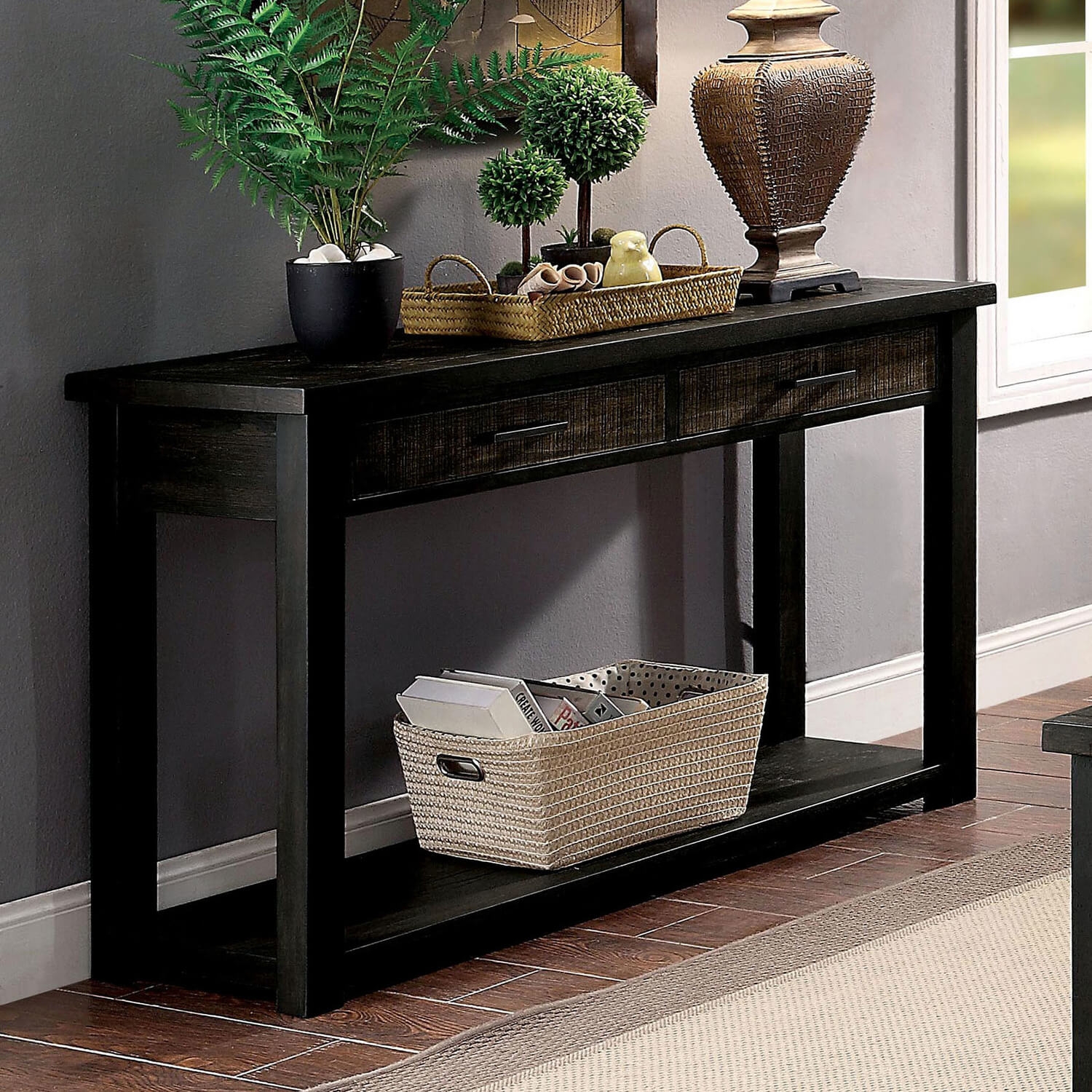 Rhymney Wood Storage Coffee Table Set